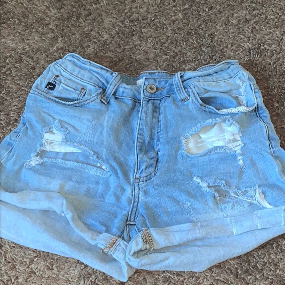 ripped jean shorts